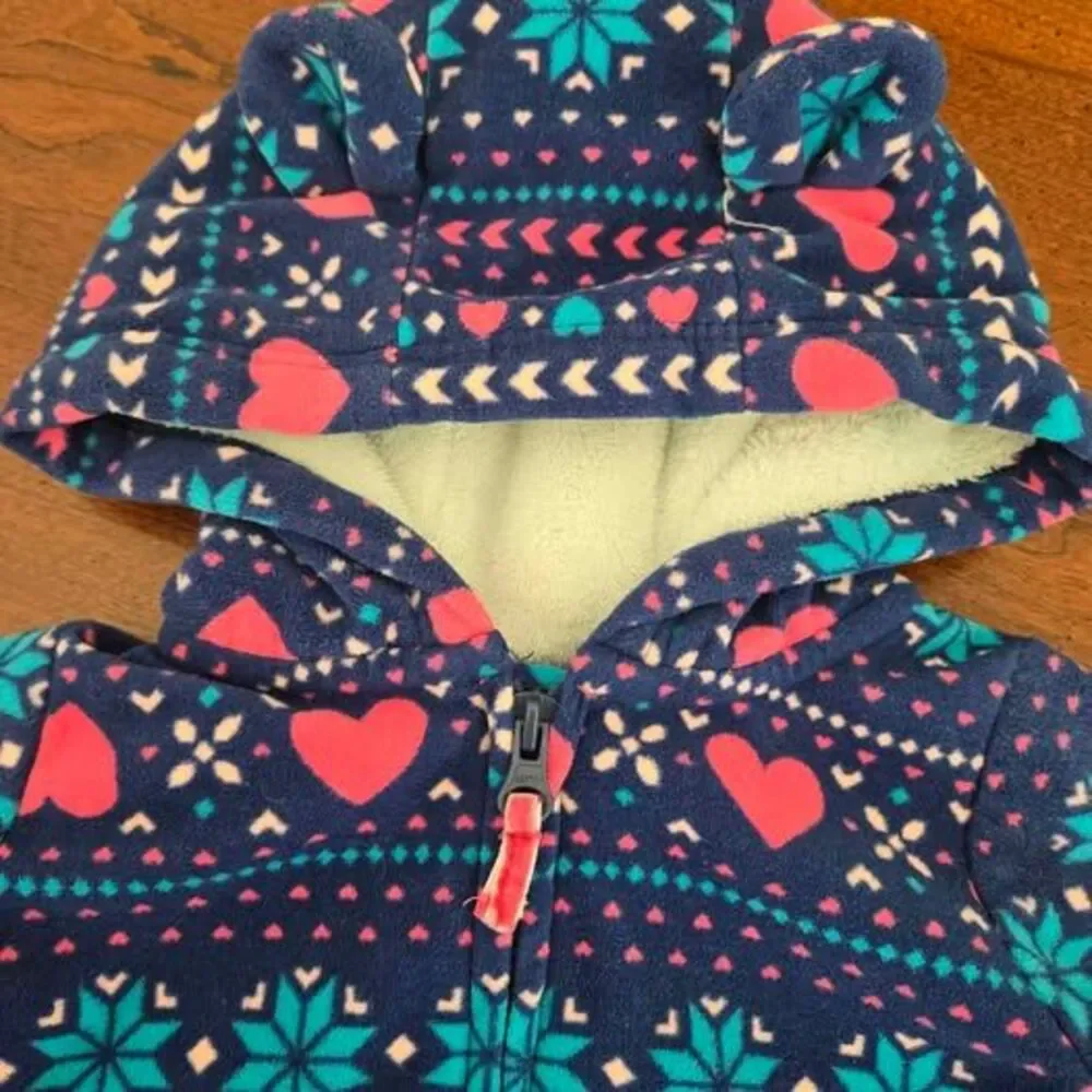 6 Month Carter's Fleece Hooded Playsuit with Ears